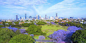 AerialvView looking towards Brisbane City, Australia